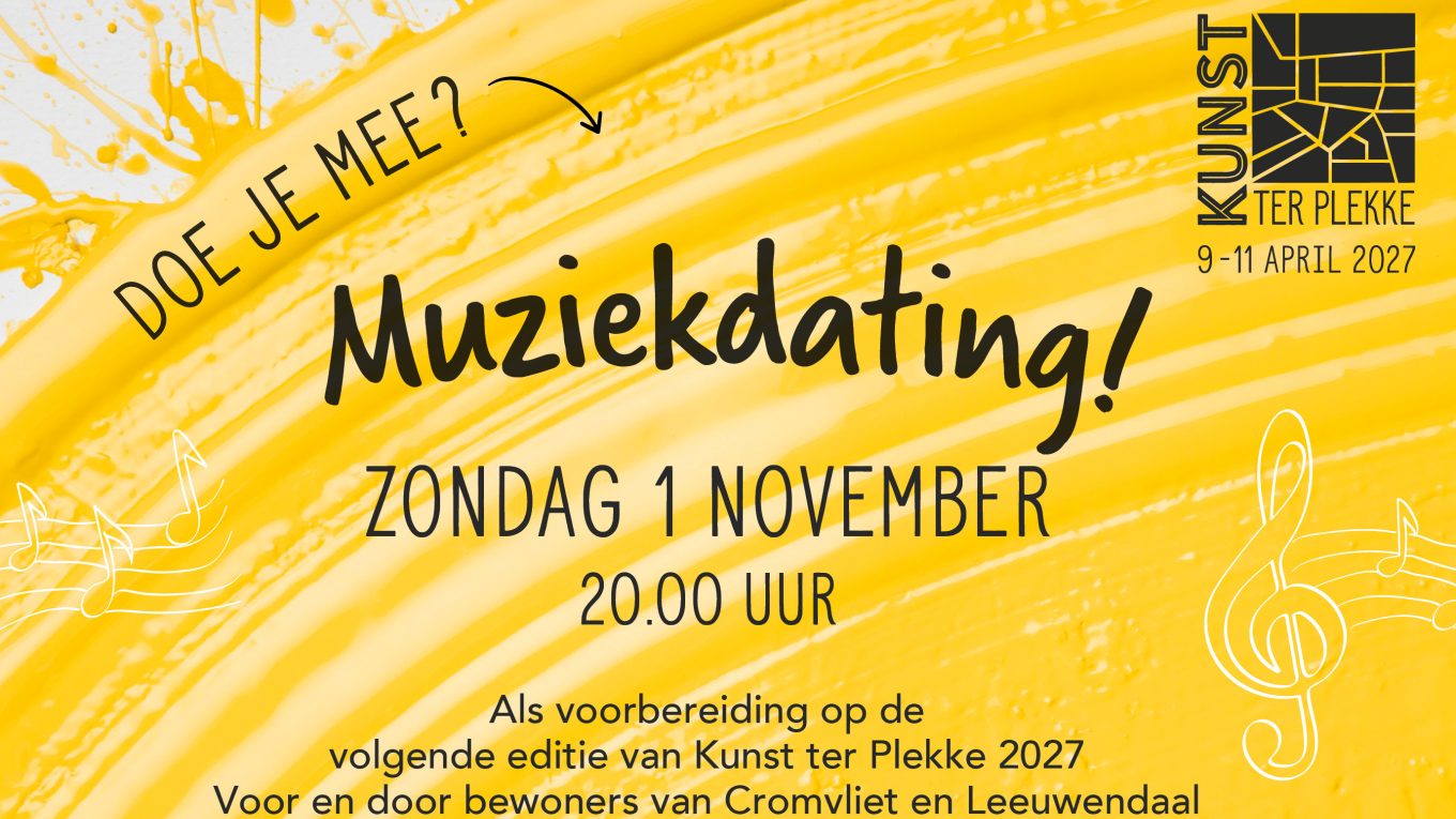 Zondag 1 november: Muziekdating!
